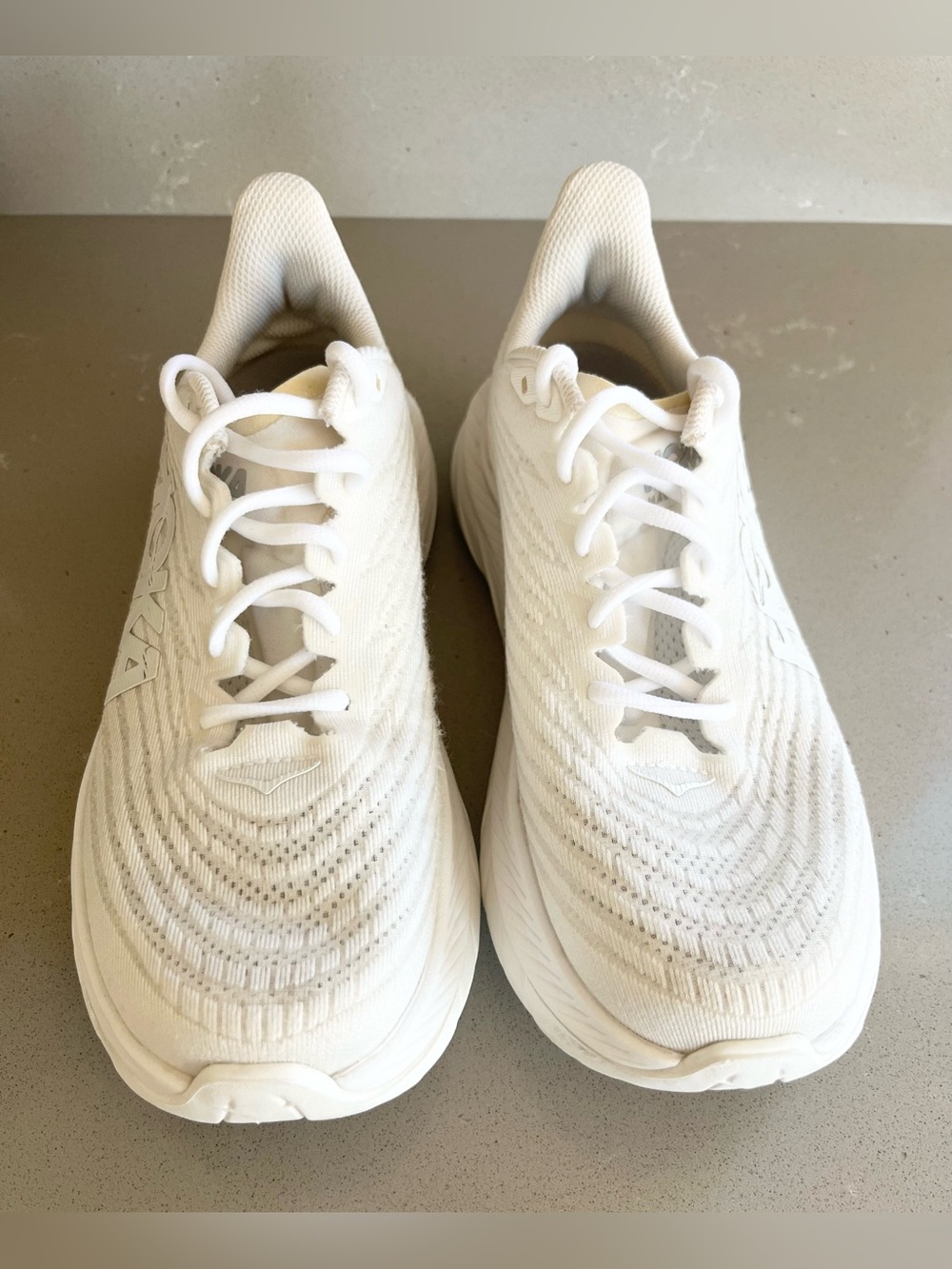 HOKA ONE ONE Mach 5 White White Women's Running Shoes Size 8 B Athletic Sneaker - Picture 5 of 12